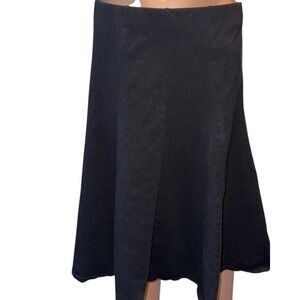 BGDK Black Paneled A-Line Skirt – Size Large